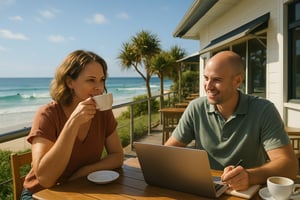 Friendly client meeting