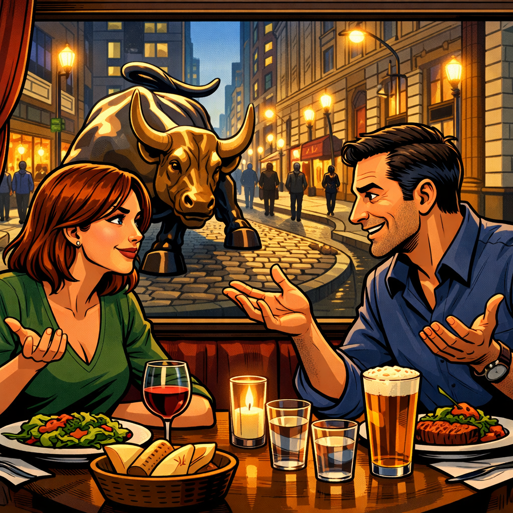 Husband and Wife engaged in healthy debate.